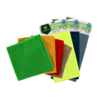 Assorted pack of 3 microfiber towels 30x30cm