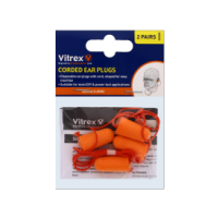 2 Pairs Vitrex Corded Ear Plugs