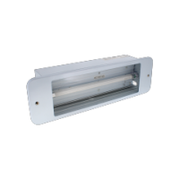 Emergency Exit Recessed LED Fitting in White