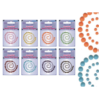 GUM DROP GLITTER GEM SPIRAL SELF STICK