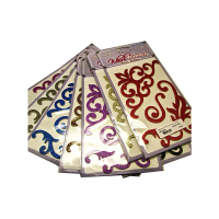 Scrapbook Glitter Whirl Stickers with glitter effect