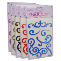 Scrapbook Glitter Brillants Whirl Stickers