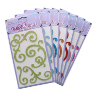 Glitter Whirl Stickers for scrapbooking