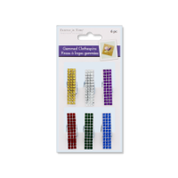 Gemmed wooden clothes pegs bold colours pack of six