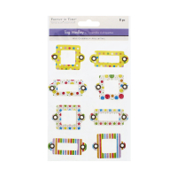 Tag Medley Chipboard Medley 8 Piece crafting