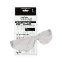 Clear anti-scratch safety glasses polycarbonate