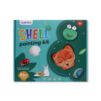 41Pcs Shell Painting Kit with shells, clay, and paint