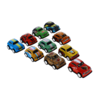 Assorted small sport pull back toy cars