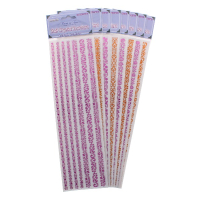 Vibrant Foil Crystal Borders Sticker Sheets