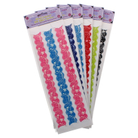 Scrapbook Sticker Floral Embossed Design