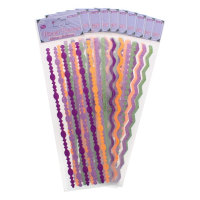 Assorted glitter sticker borders for crafts