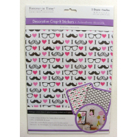 Decorative Crop-it Stickers Moustache design