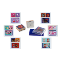 Assorted Character Stamp Set Minnie Mouse and Fish