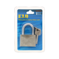 Heavy duty 50mm padlock for securing sheds and gates.