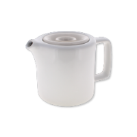 Elegant White Ceramic Teapot