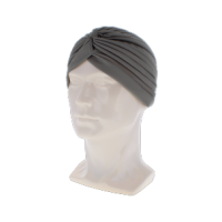 Ladies Soft Hair Turban Head Wrap - Grey