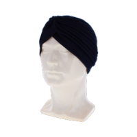 Ladies Soft Hair Turban Head Wrap - Navy Blue