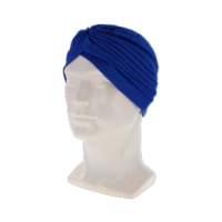 Royal blue ladies soft hair turban head wrap