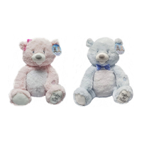 BABY 1ST TEDDY BEAR PINK & BLUE 