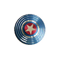 Captain America Blue Metal Fidget Spinner