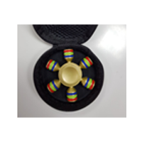 Gold Six Prong Metal Fidget Spinner