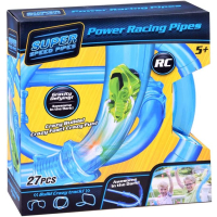 Super Speed Car Power Racing Pipes 27 pcs set with illuminated car