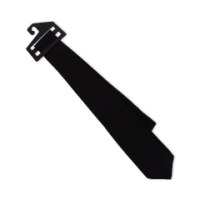 Classic solid black tie, versatile and formal accessory