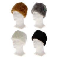 Assorted faux fur pillar hats