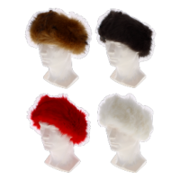 Assorted fashion faux fur hairbands