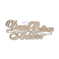3D Words Plaque Dream Believe Achieve by Lakeland Studios