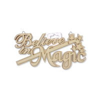 3D Words Plaque 'Believe In Magic' home decor