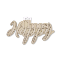 12in DIY 3D Plaque 7mm 'Choose Happy'