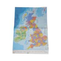 Elegant UK Map Gift Wrap, map wrapping paper UK