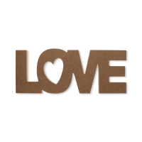 Standing MDF Love Decor Word 30cm