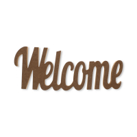 MDF Welcome Word Standing Decor Sign