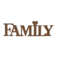 Wholesale MDF Family Word Standing Decor