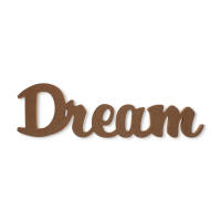 12in Standing MDF Dream Decor Word