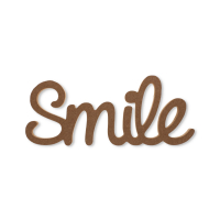 MDF Smile Word Freestanding Decor