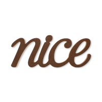 MDF 12 inch Standing Nice Decor Word