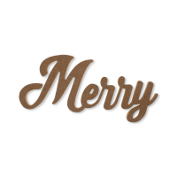 MDF Standing Decor Word Merry