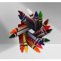 Vibrant 16-Colour Crayons Set
