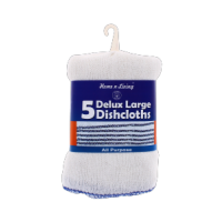 Delux Large Dishcloth 5 Pack for commercial cleaning