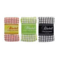 Mono Tea Towel 5 Pack in assorted colours