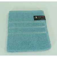 Satin Hand Towels Aqua Blue