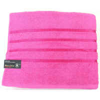 Satin Bath Towels Fuschia