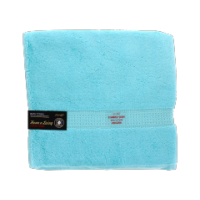 Signature Aqua Blue bath towel in soft cotton