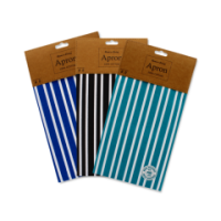 Cotton Apron with PVC Waterproof Coating, 3 Assorted Designs