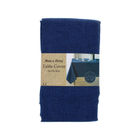 EASY-CARE BLUE TABLE COVER 178 X 230 CM
