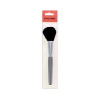 Long handled powder makeup brush for applying makeup