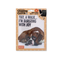 Soft Microfibre Cloth with Boxer Dog Print